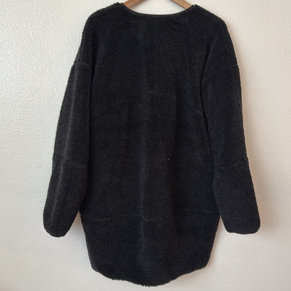 Lululemon 14 Collarless Textured Fleece Full Zip in Black - Picture 12 of 14